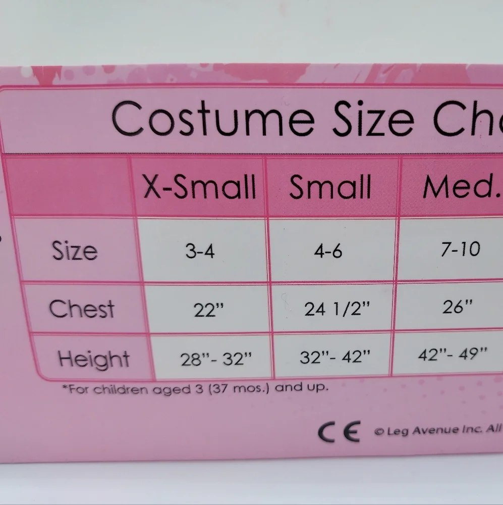 *SHIPS SAME/NEXT DAY!* New Red Riding Hood Costume Size XSmall 3-4